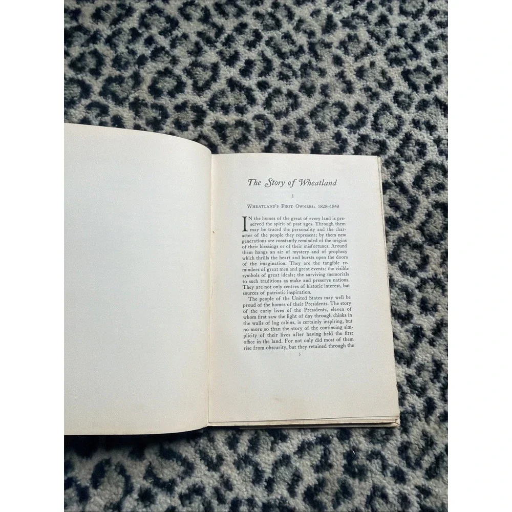 The Story Of Wheatland (home Pres Buchanan) Philip Shriver Klein 1936 - 756/1000